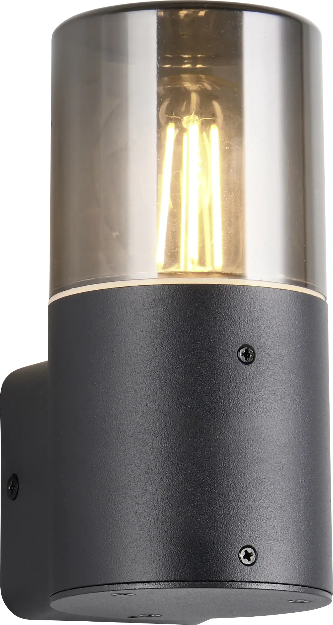 Trio Außen-Wandleuchte Hoosic schwarz matt E27 mit Bewegungsmelder