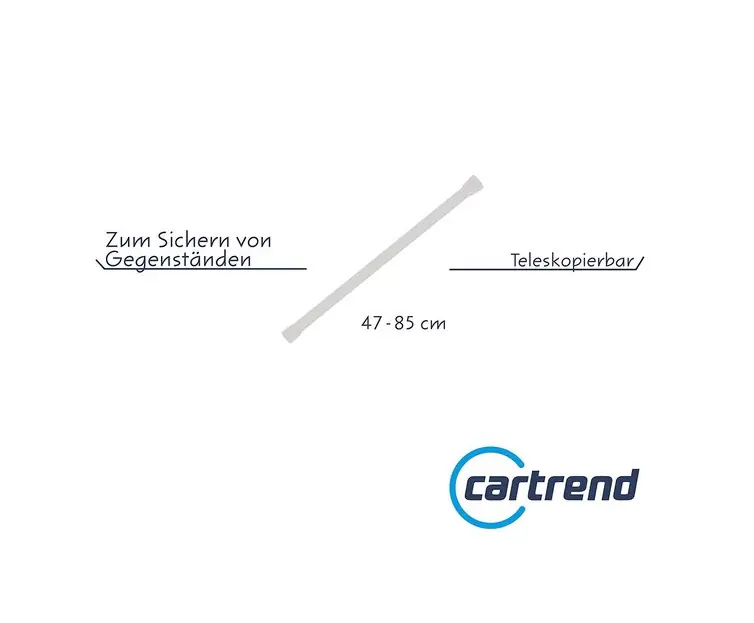 Cartrend Caravan Klemmstange Teleskop