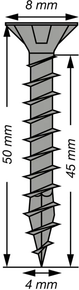 Spax Universalschrauben 4 x 50 mm T20 Vollgewinde - 40 Stk. 