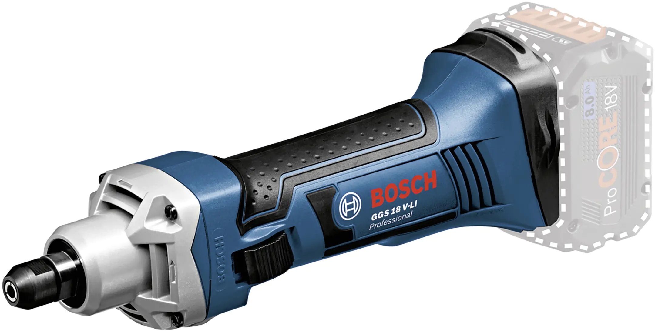 Bosch Professional Akku-Geradschleifer GGS 18V-LI Solo in L-Boxx