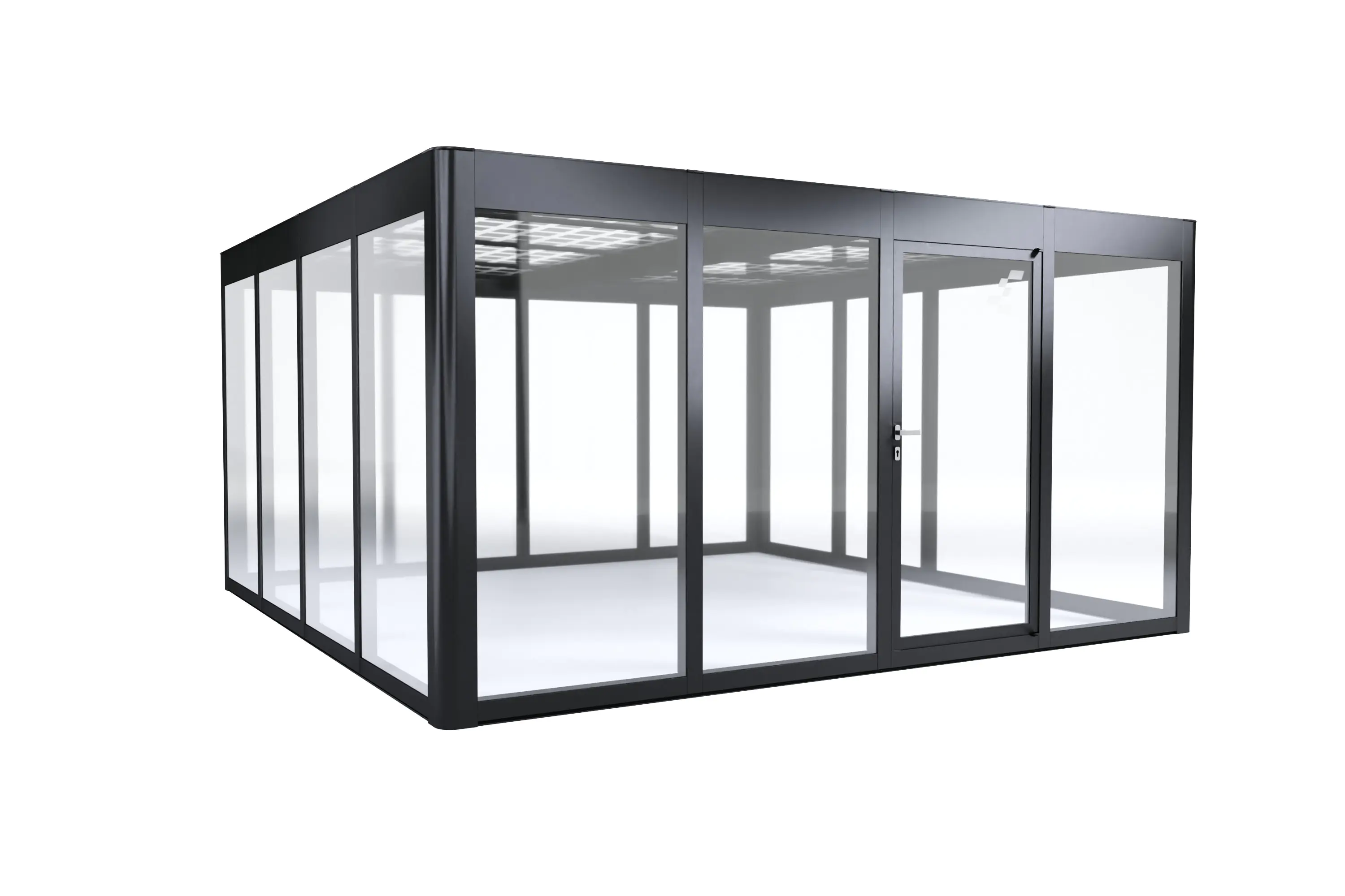 SunElements SunGarden Gartenhaus Energy 4.4 443 x 443 cm anthrazit-metallic