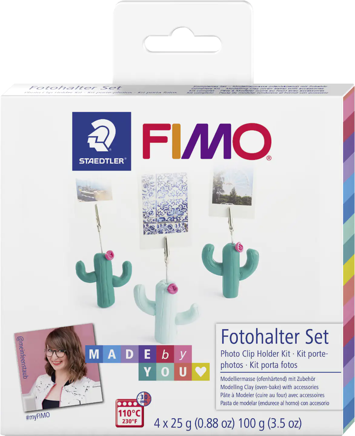 Glorex FIMO DIY Set Fotohalter 4 x 25 g