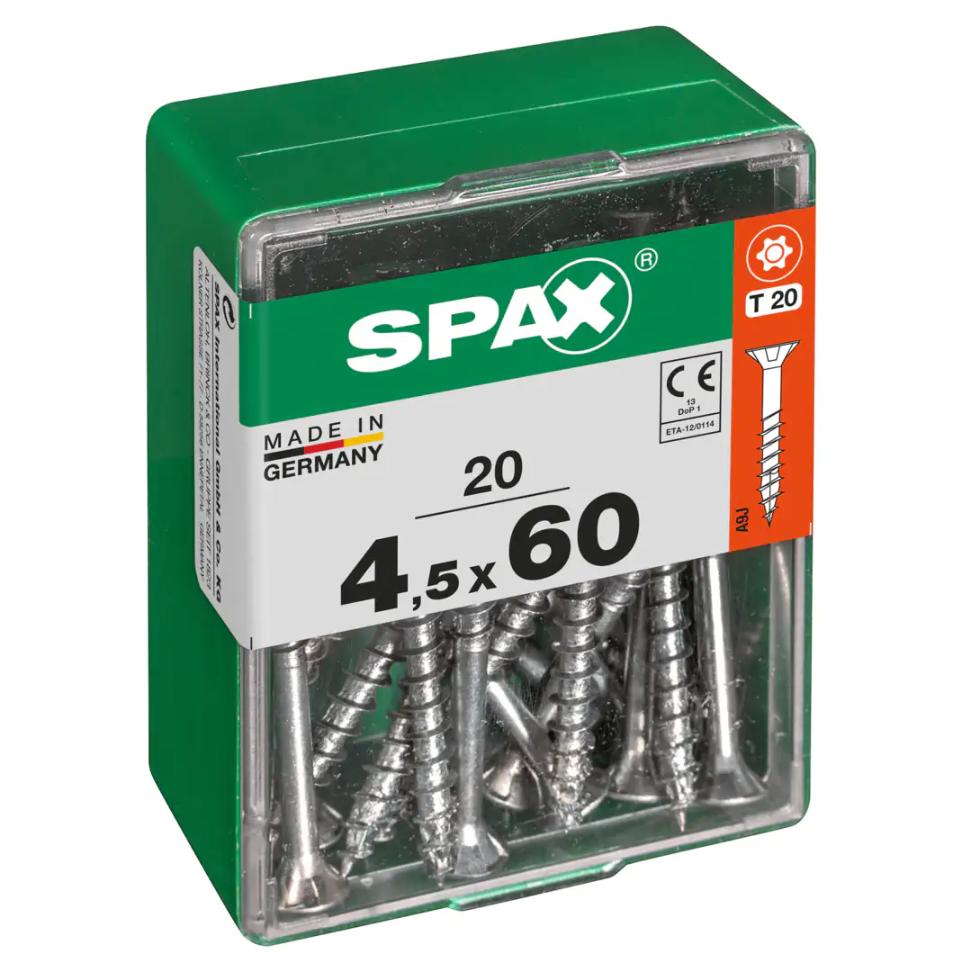 Spax Universalschrauben 4.5 x 60 mm TX 20 - 20 Stk.