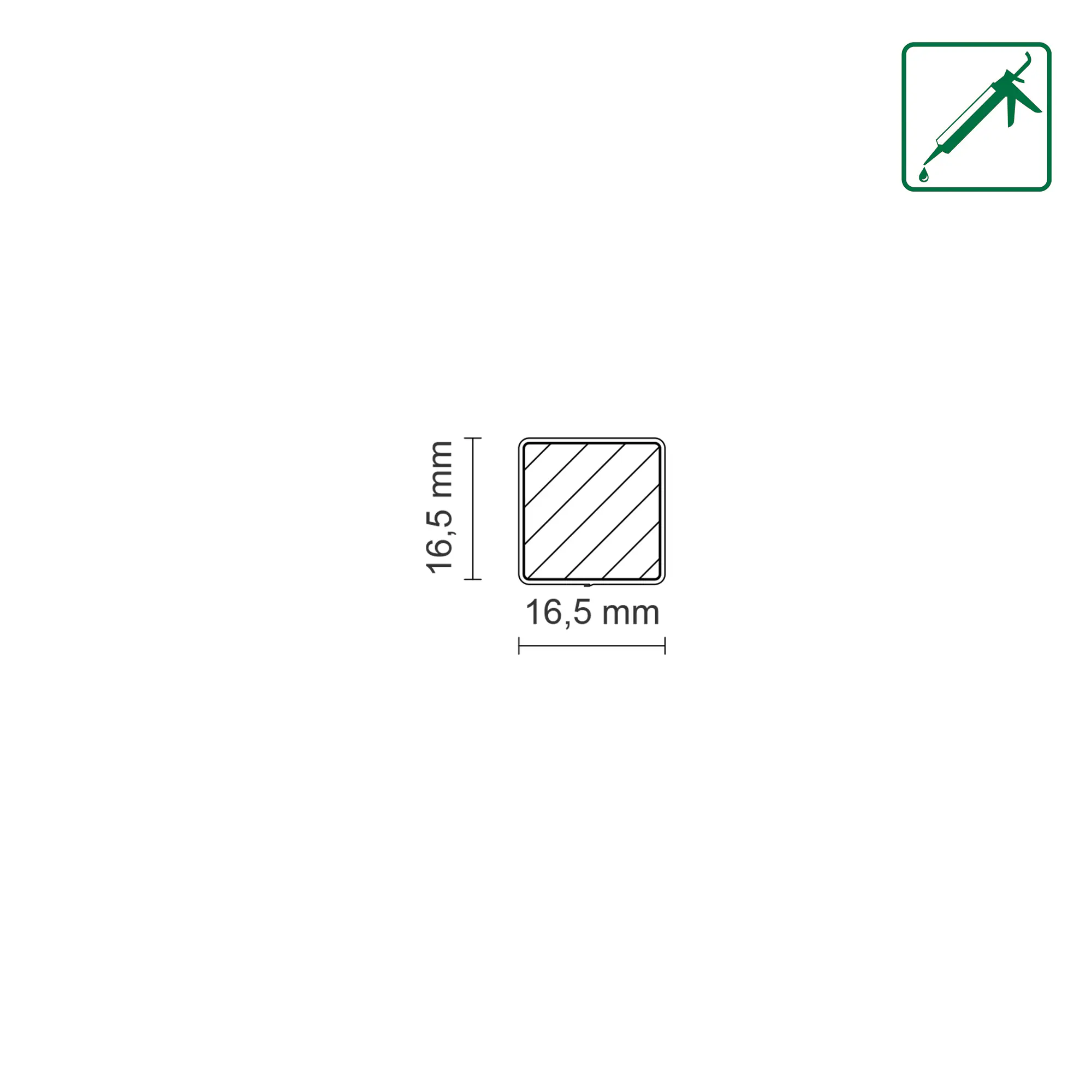 FN Neuhofer Eckenstäbchen 16,5 x 60 mm Eiche marseille 2 Stück