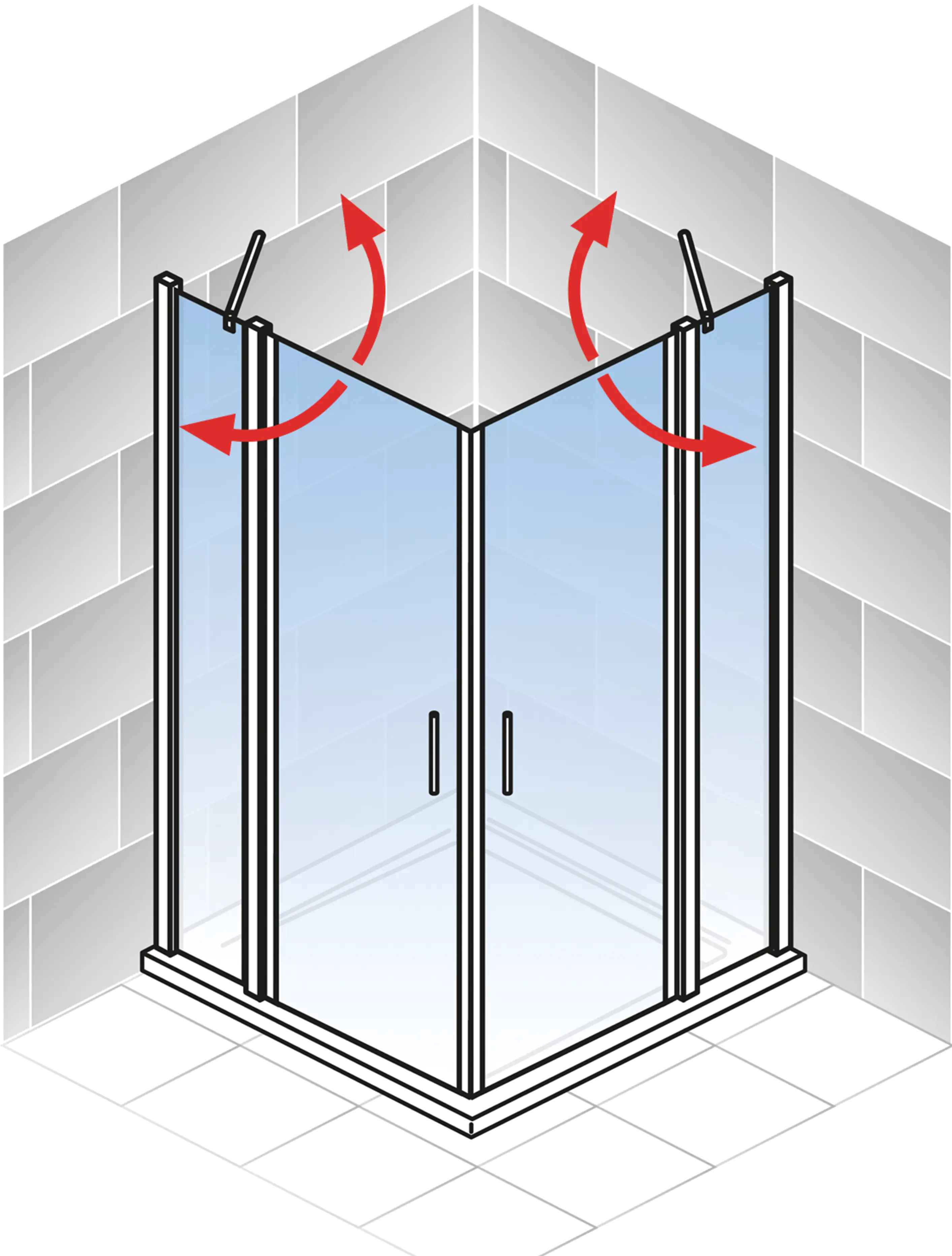 Schulte Eckeinstieg 90 x 90 x 192 cm Alexa Style 2.0