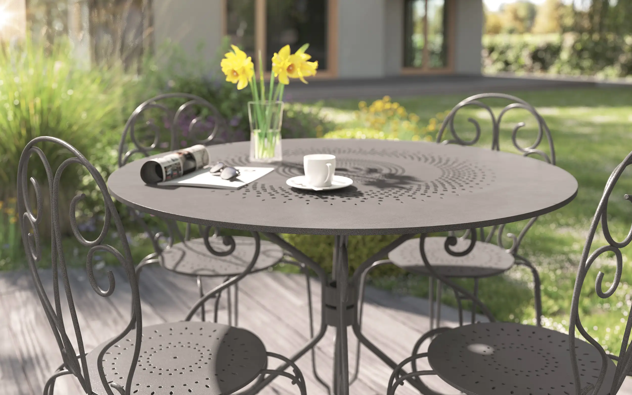 Alpina Metallschutz-Lack Eisenglimmer 750 ml dunkelgrau