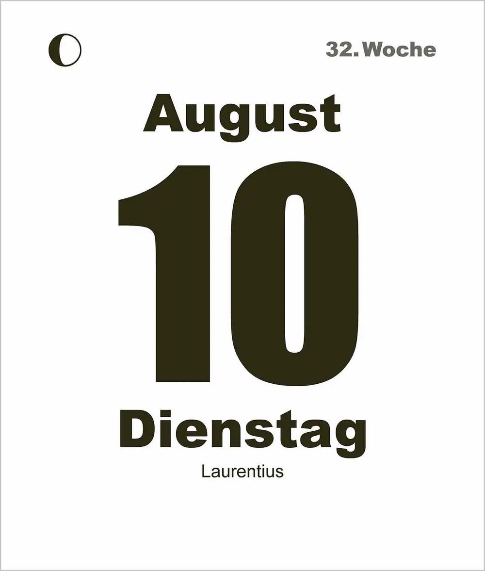 Korsch Kalender Tages-Abreißkalender Mini 2027 