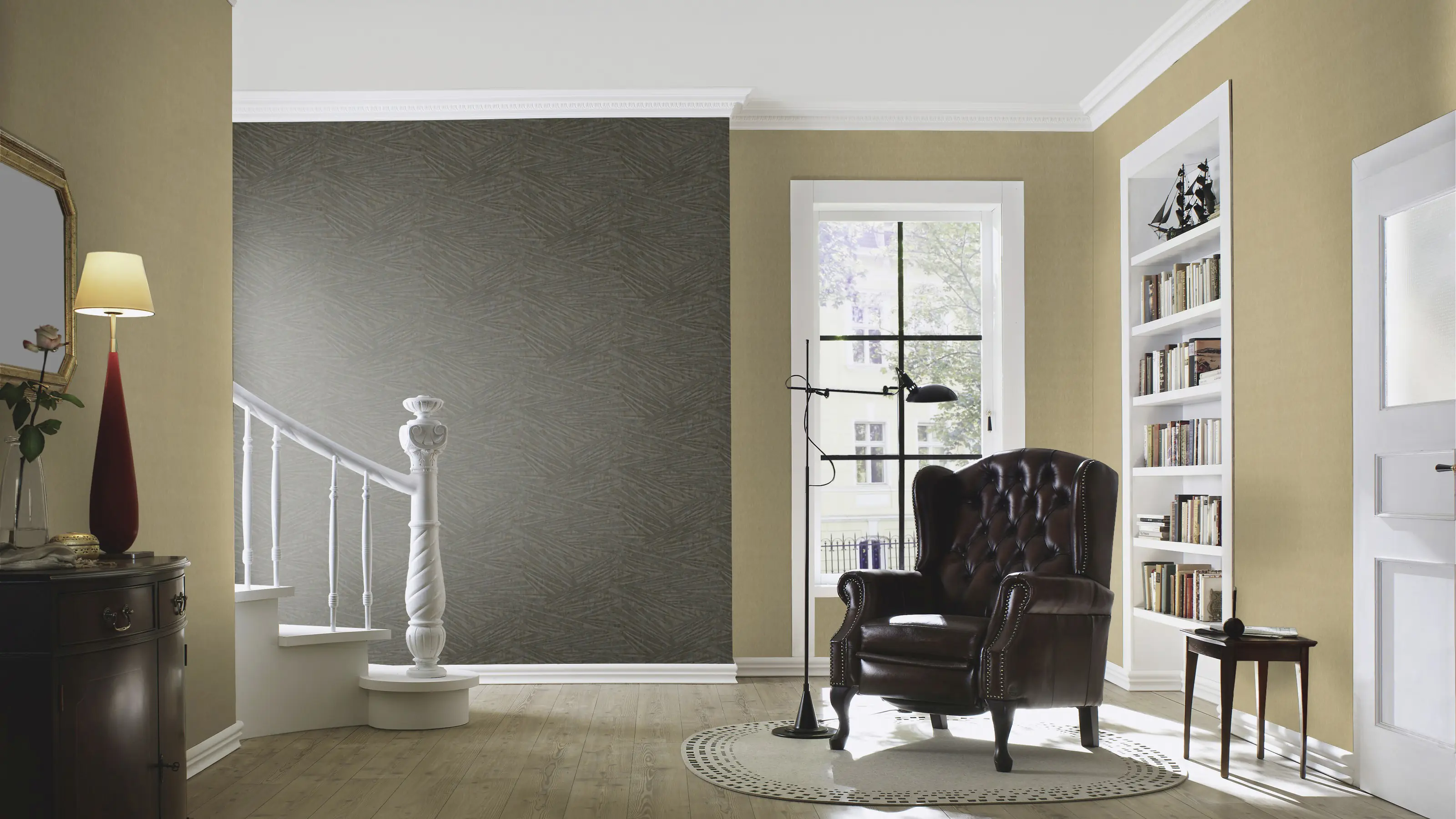 Rasch Vliestapete Muster Grafik Sky Lounge grau anthrazit 10,05 x 0,53 m