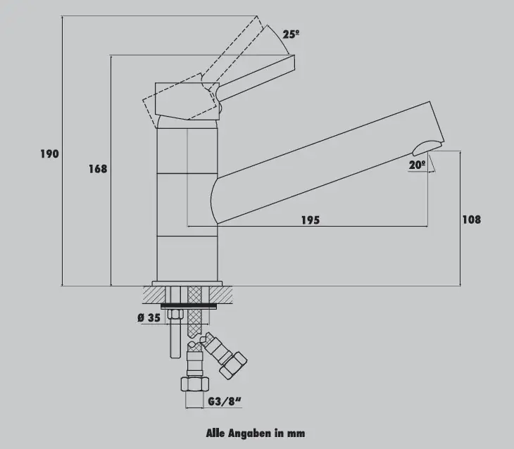 Primaster Küchenarmatur Madrid verchromt