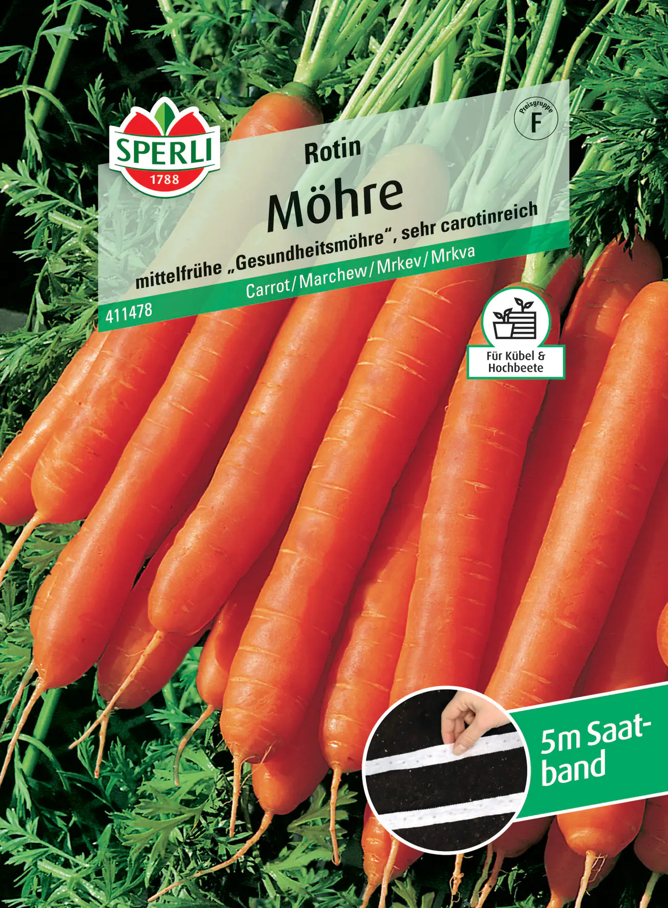 Sperli Möhre Rotin Saatband Sperli Möhre Rotin Saatband