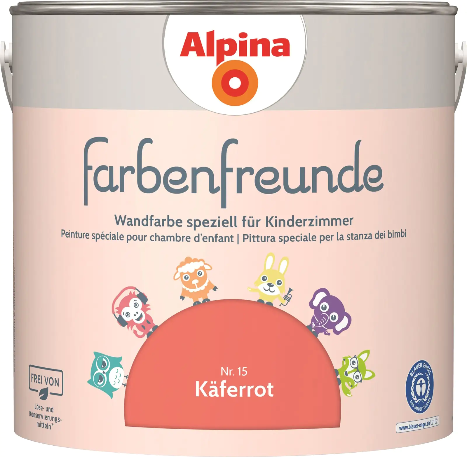 Alpina Farbenfreunde Nr. 15 käferrot 2,5 L matt Alpina Farbenfreunde Nr. 15 käferrot 2,5 L matt