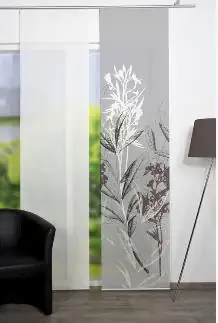 4056751291835 Home Wohnideen Flächenvorhang Semora grau, 60 x 260 cm