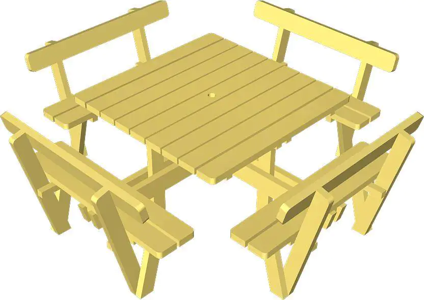 Plus Kombimöbel Eckig 237 x 237 x 73 cm Kiefer / Fichte