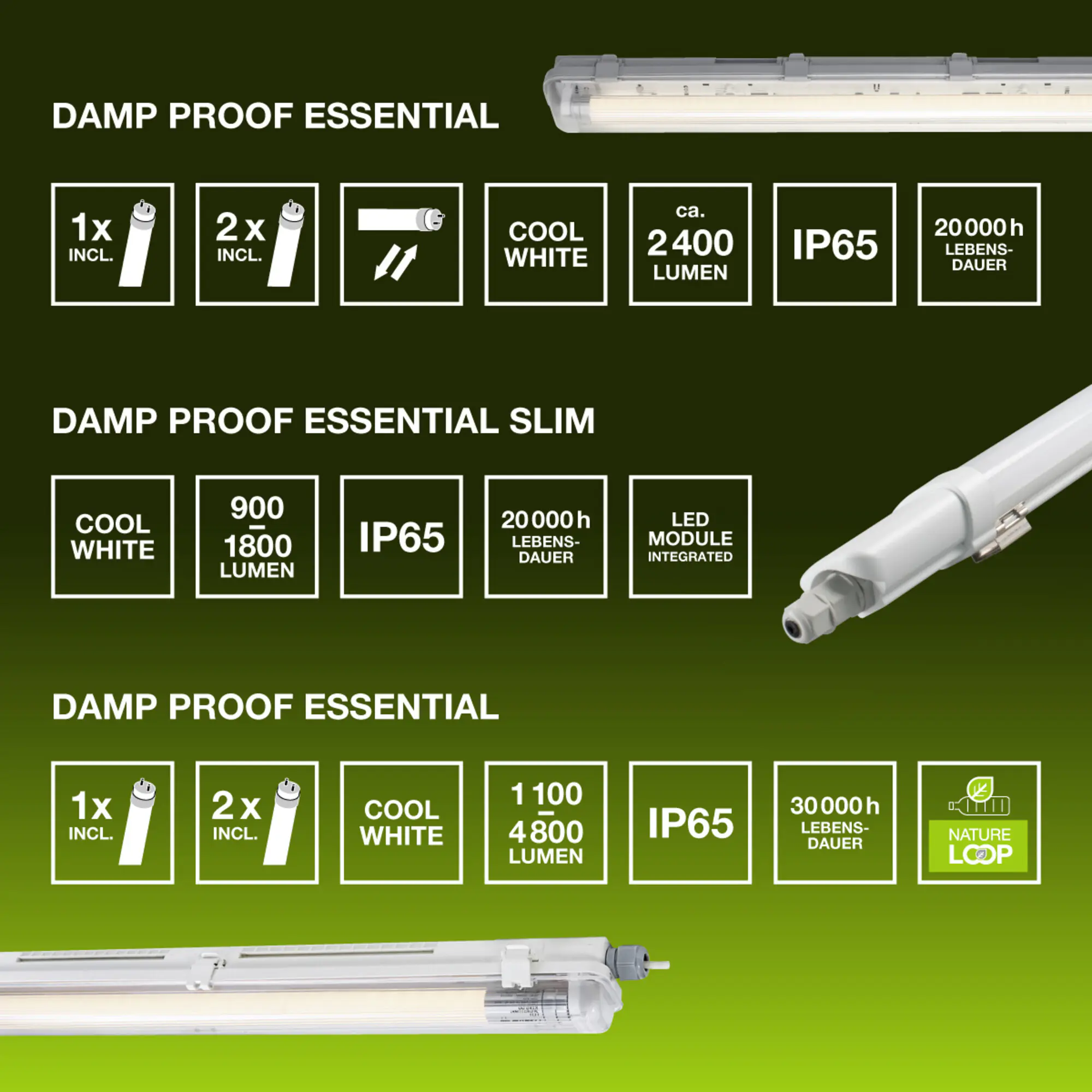 Osram Feuchtraumleuchte Damp Proof Essential 7 Watt 60 cm Osram Feuchtraumleuchte Damp Proof Essential 7 Watt 60 cm