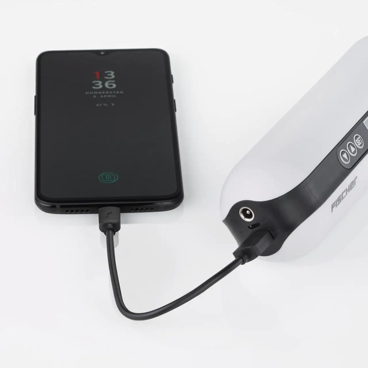 Fischer Akku- Kompressor mit Powerbank