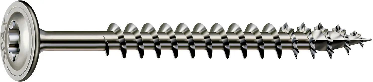 Spax Tellerkopfschrauben 8.0 x 80 mm TX 40 - 20 Stück Edelstahl