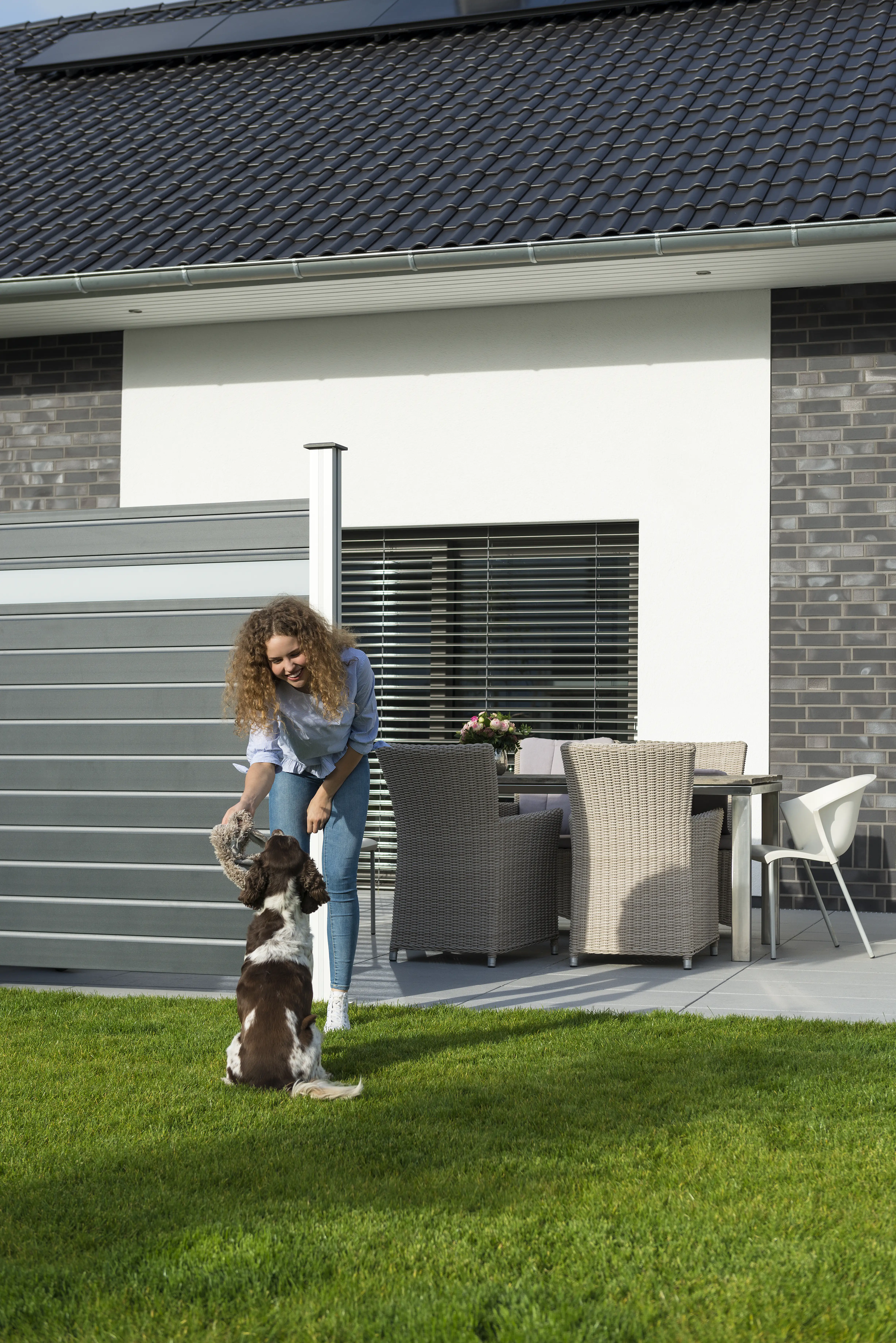 4006850003648_1 Osmo Sichtschutzelement Alu-Fence 1 Grundelement Creativ, weiß