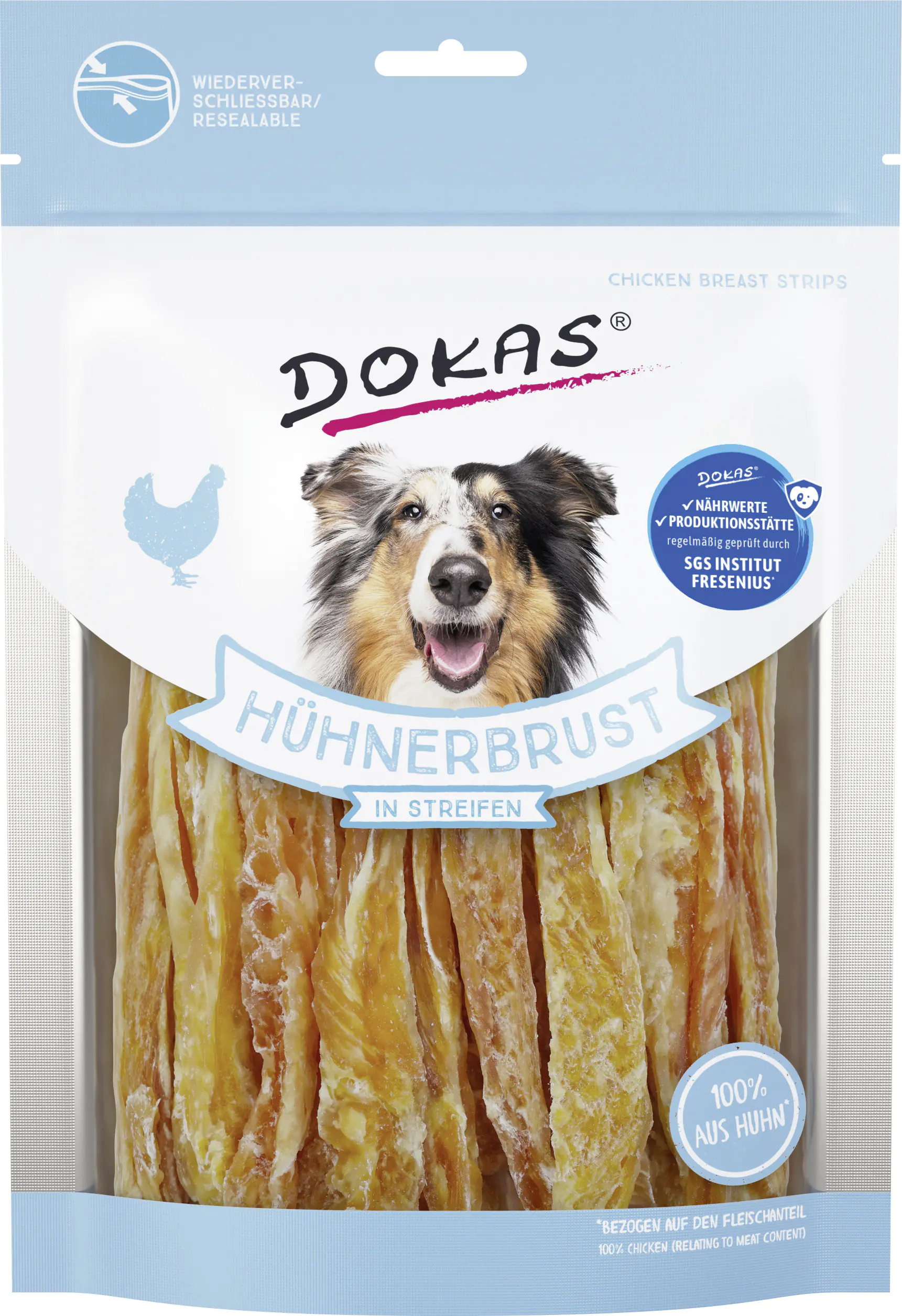 Dokas Hühnerbrust in Streifen 250 g Dokas Hühnerbrust in Streifen 250 g