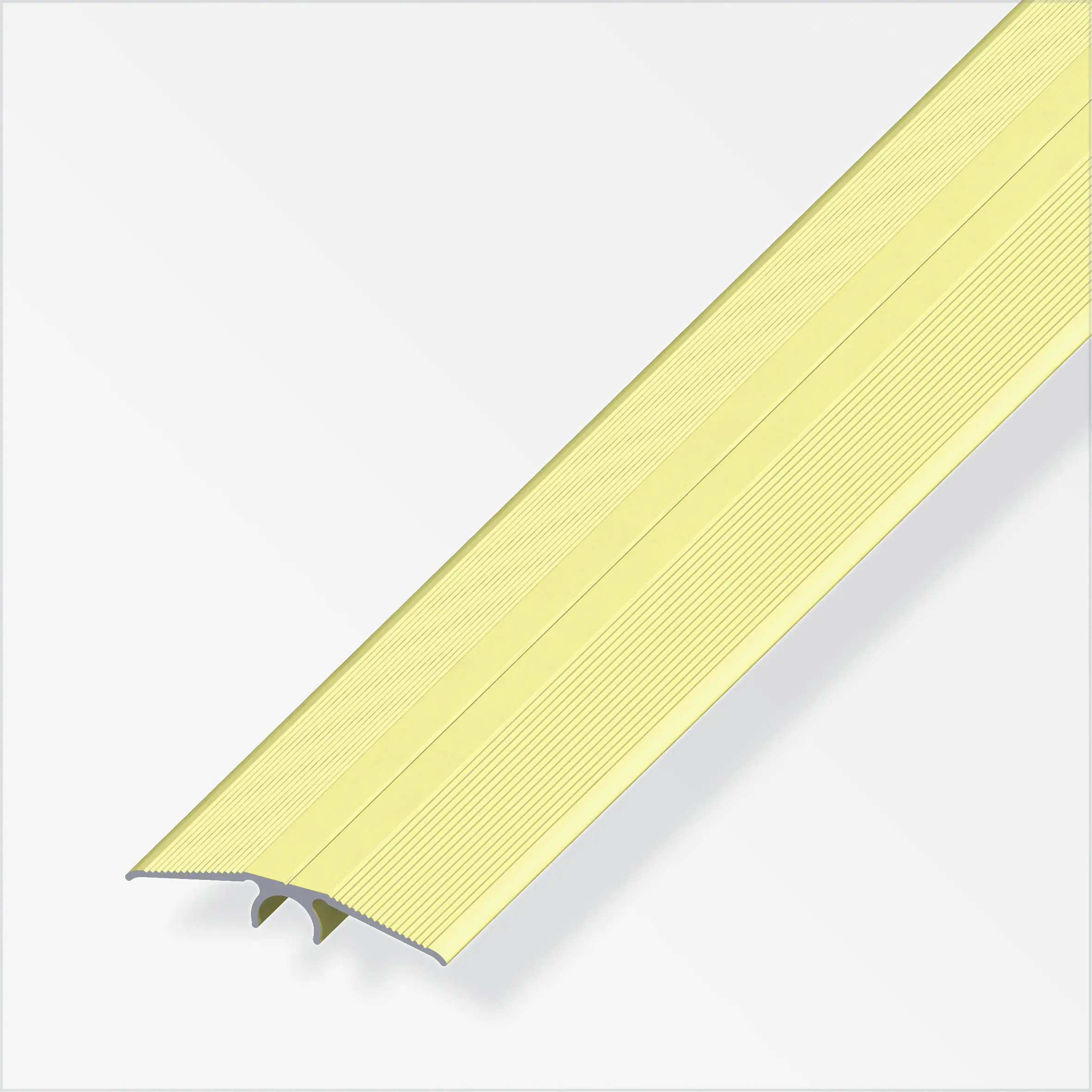 alfer Übergangsprofil 1 m, 46 mm Aluminium eloxiert messing