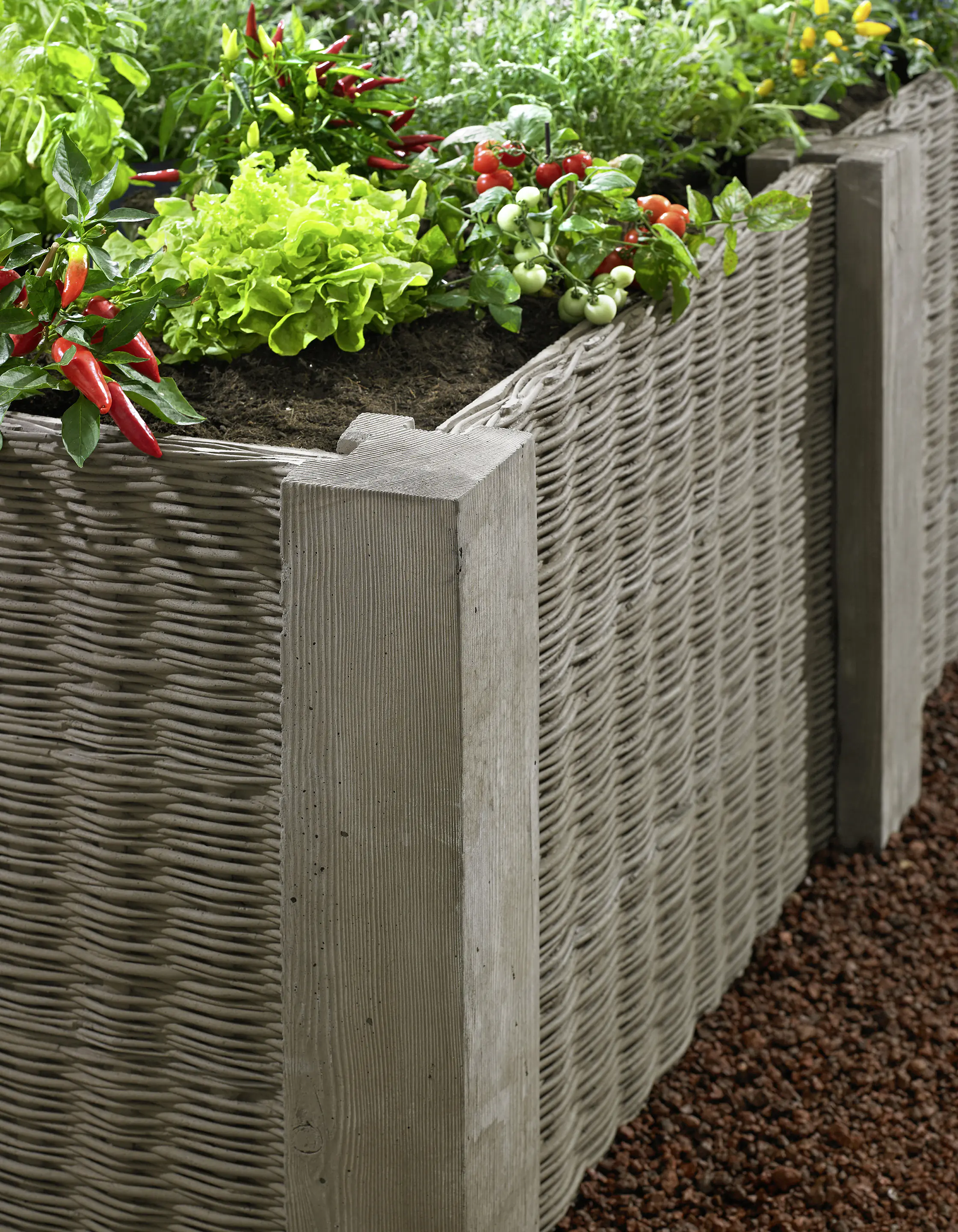 Kann Eckpfosten Antik 100 x 14 x 14 cm braun