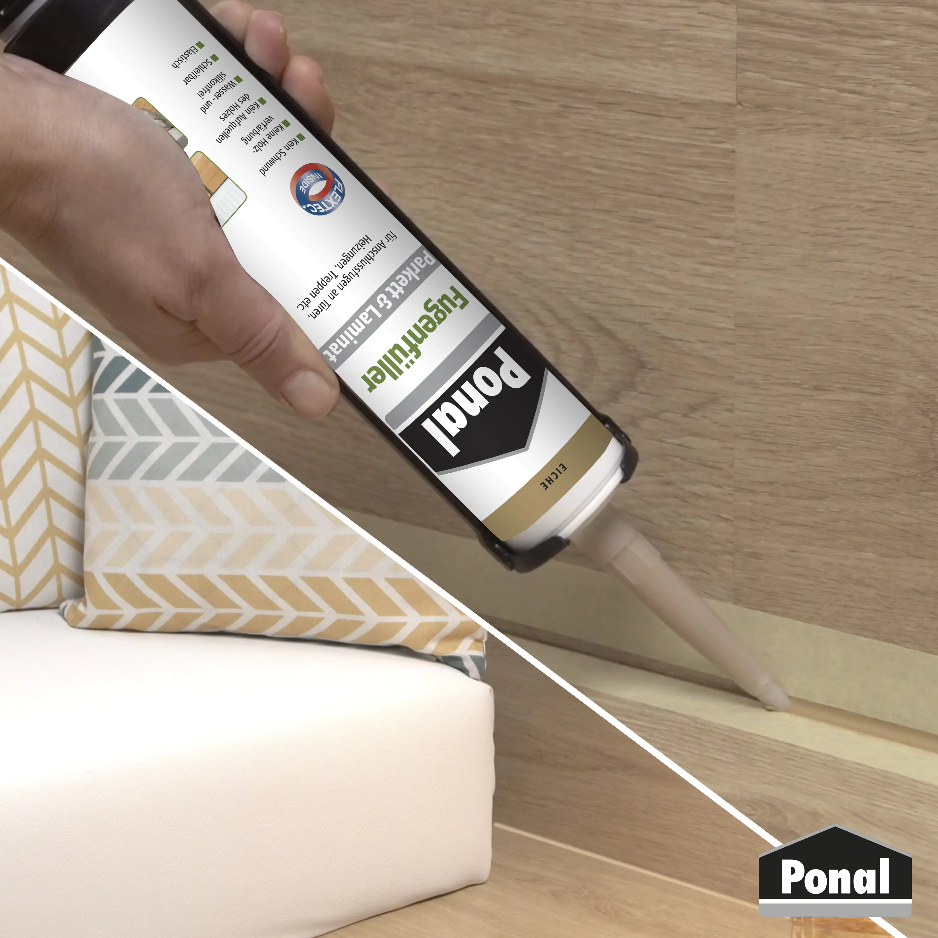 Ponal Fugenfüller Parkett & Laminat 280 ml Kartusche, Eiche