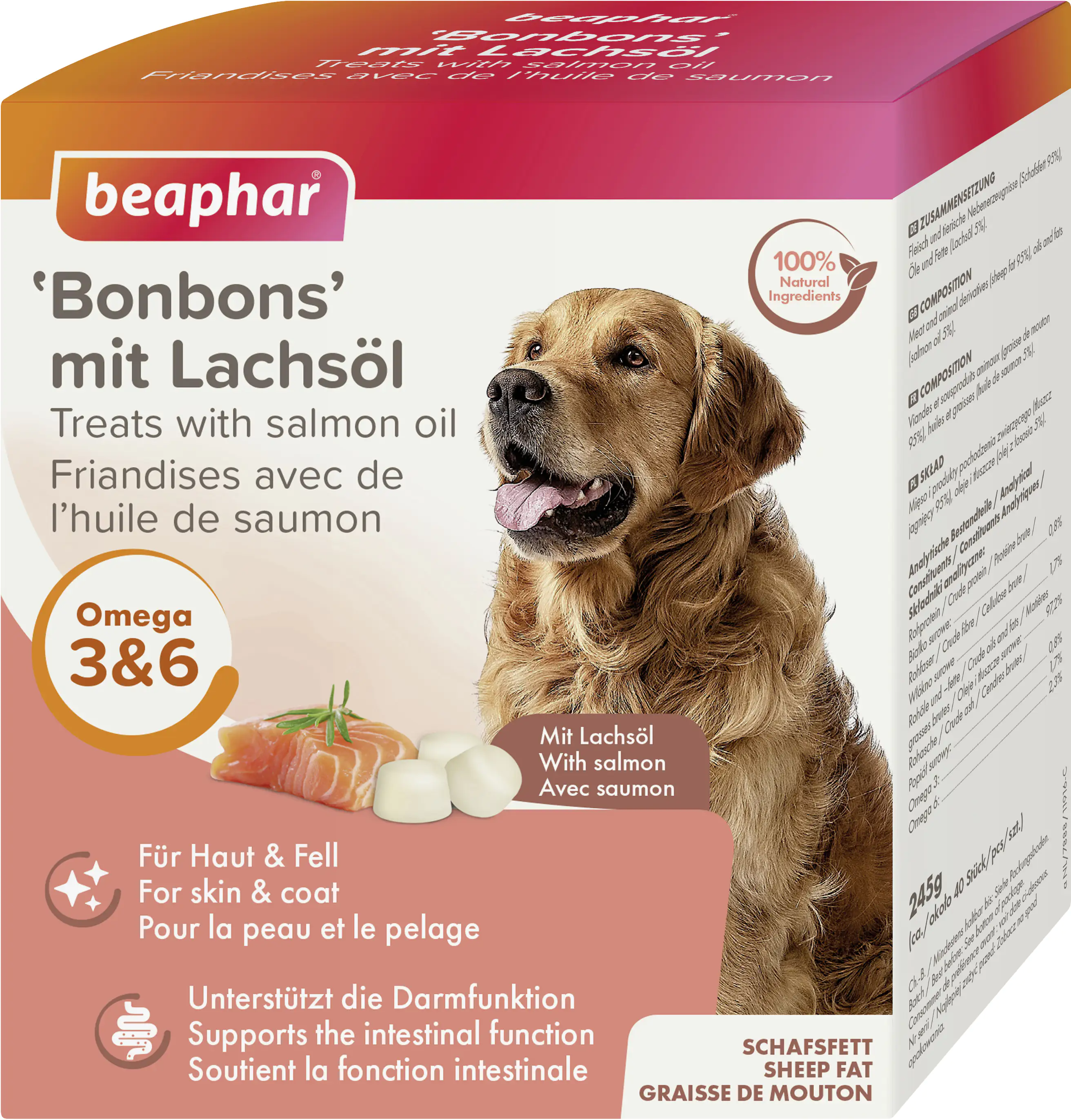 Beaphar Lachsöl Bonbons 245 g