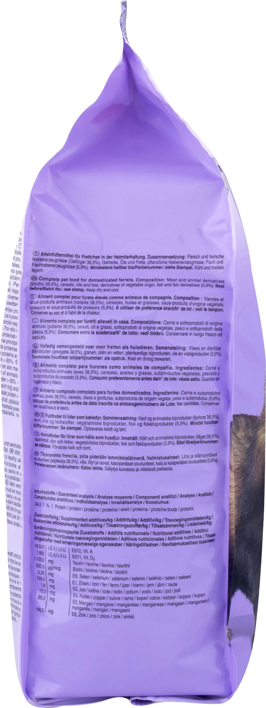 Vitakraft Nagerfutter Premium Menü Frettchen 800 g 