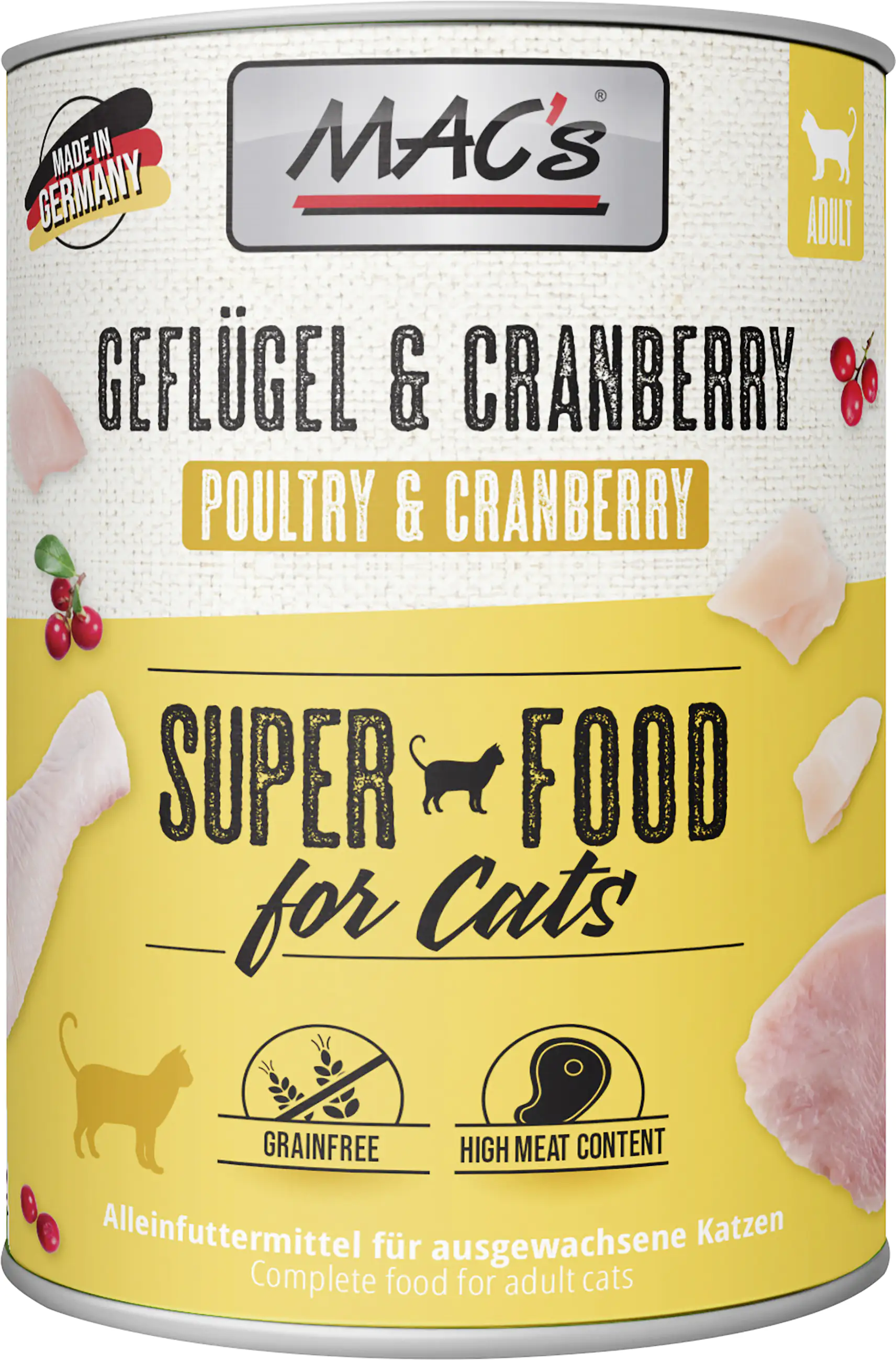 Macs Cat Geflügel & Cranberry 800 g