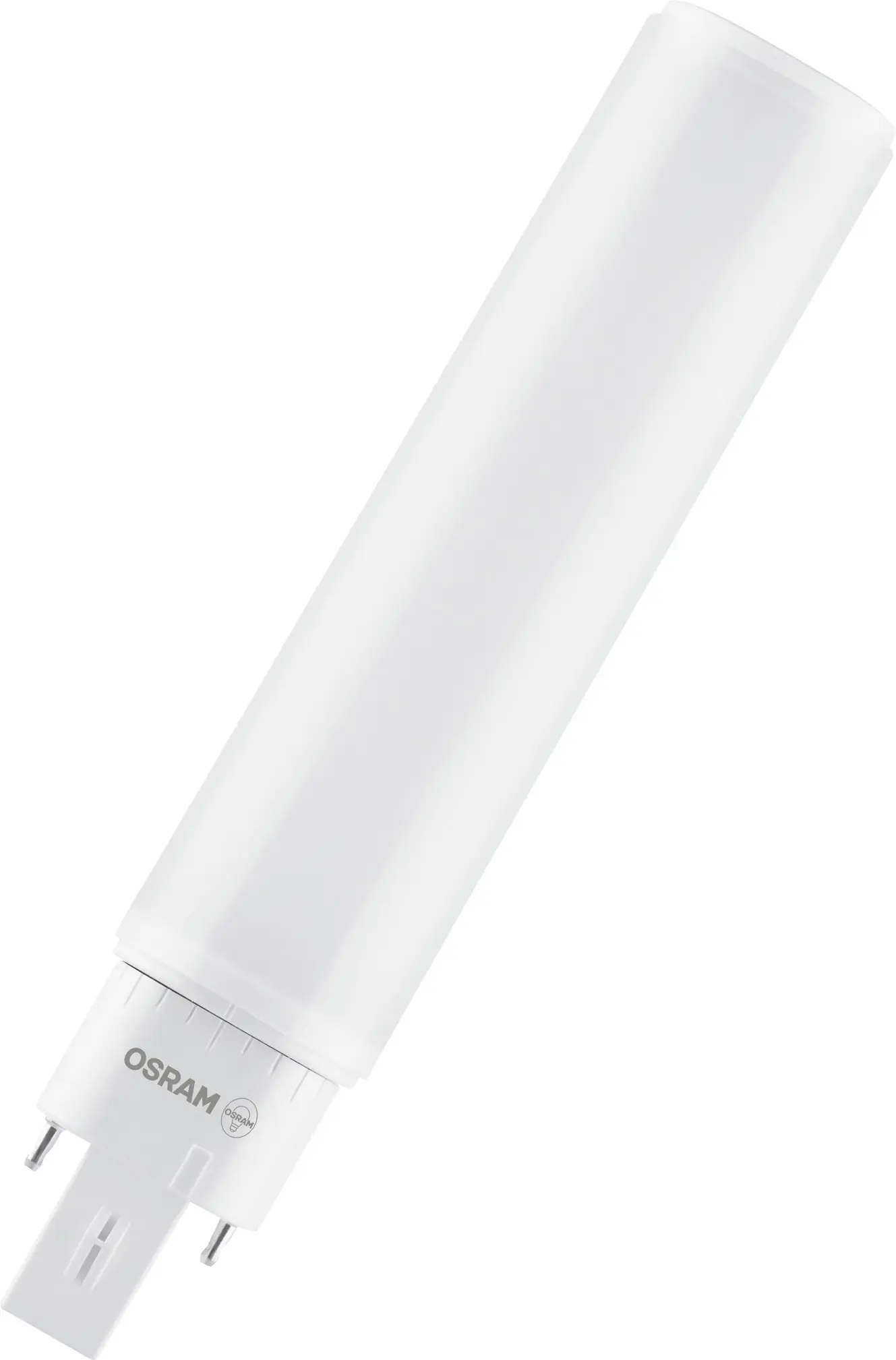 Osram LED Röhre Dulux D EM & AC Mains G24d-3 9 W warmweiß, weiß matt