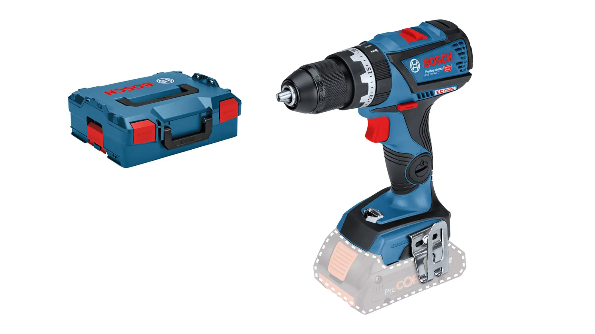 Bosch Professional Akku-Schlagbohrmaschine GSB 18V-60 C 4 Ah Solo Bosch Professional Akku-Schlagbohrmaschine GSB 18V-60 C 4 Ah Solo