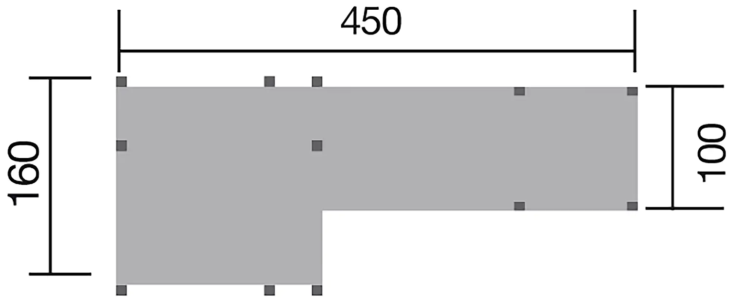 Weka Spiellandschaft 816 450 x 160 cm mit Turm, Brücke, Sandkasten, Rutsche
