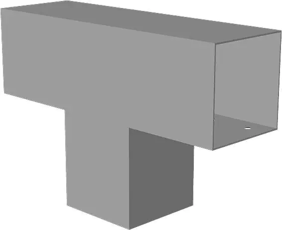 Pfostenbeschlag 305 x 200 mm