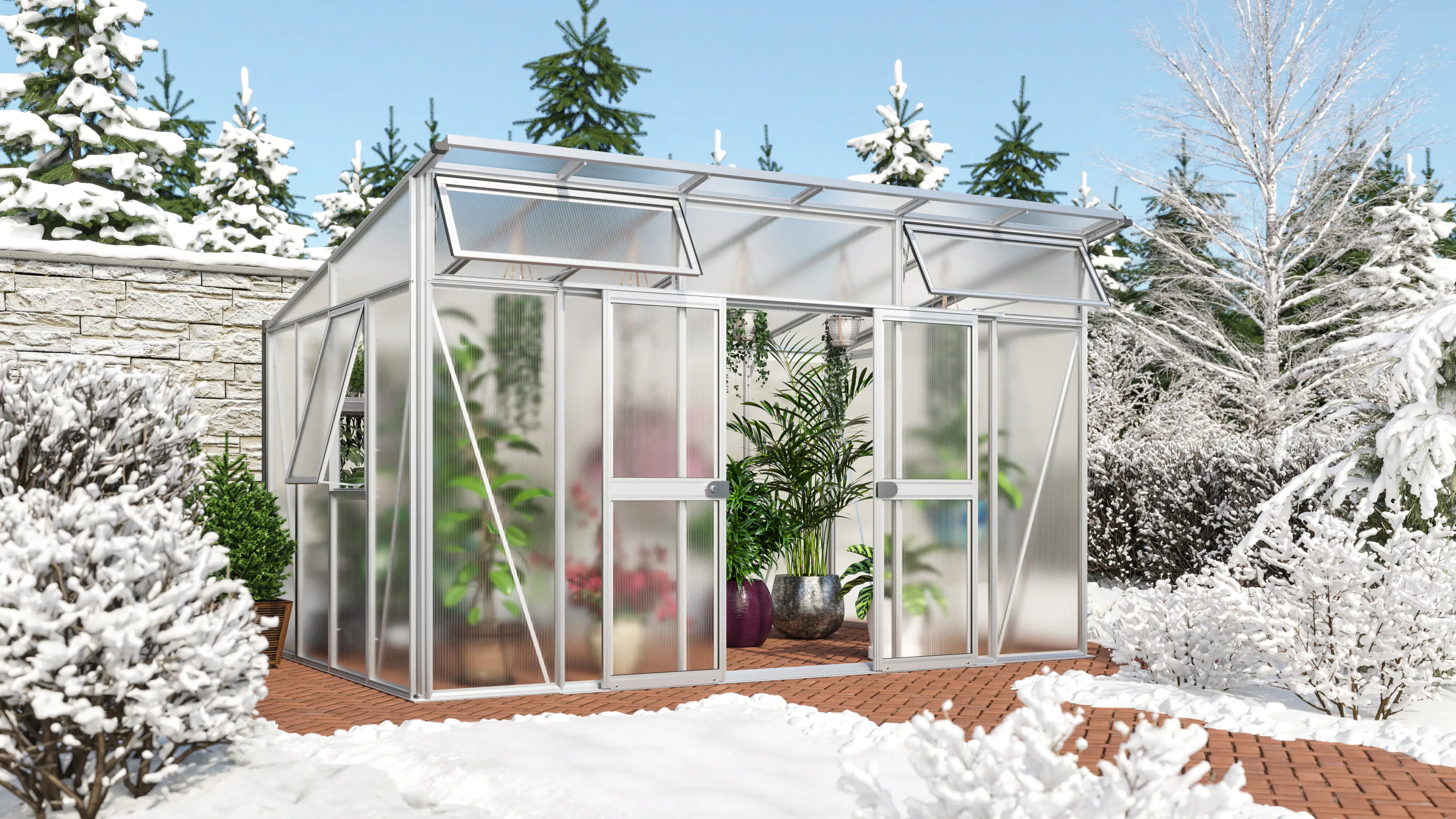 Vitavia Gewächshaus Aura 11500 275 x 396 cm 10 mm Hohlkammerplatten