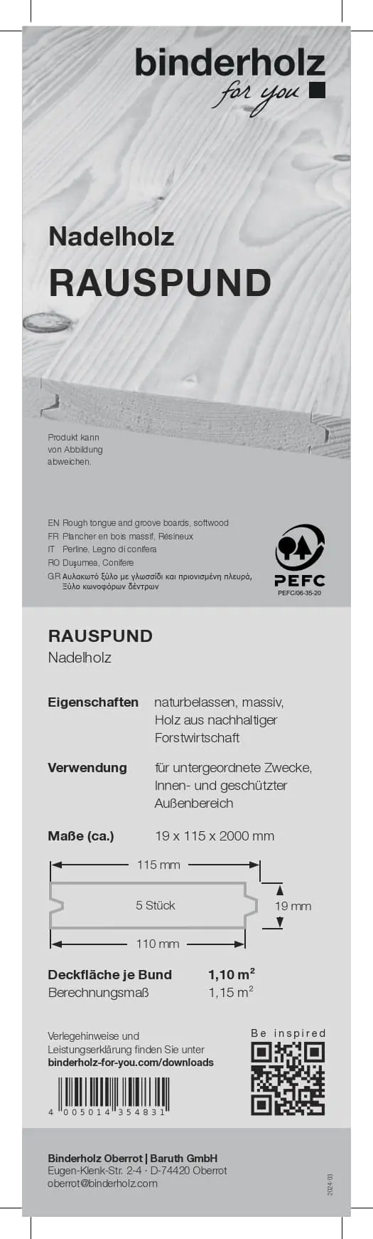 Rauspund Nadelholz Fichte Tanne gehobelt 200 x 11,5 cm 19 mm 5er Pack Rauspund Nadelholz Fichte Tanne gehobelt 200 x 11,5 cm 19 mm 5er Pack
