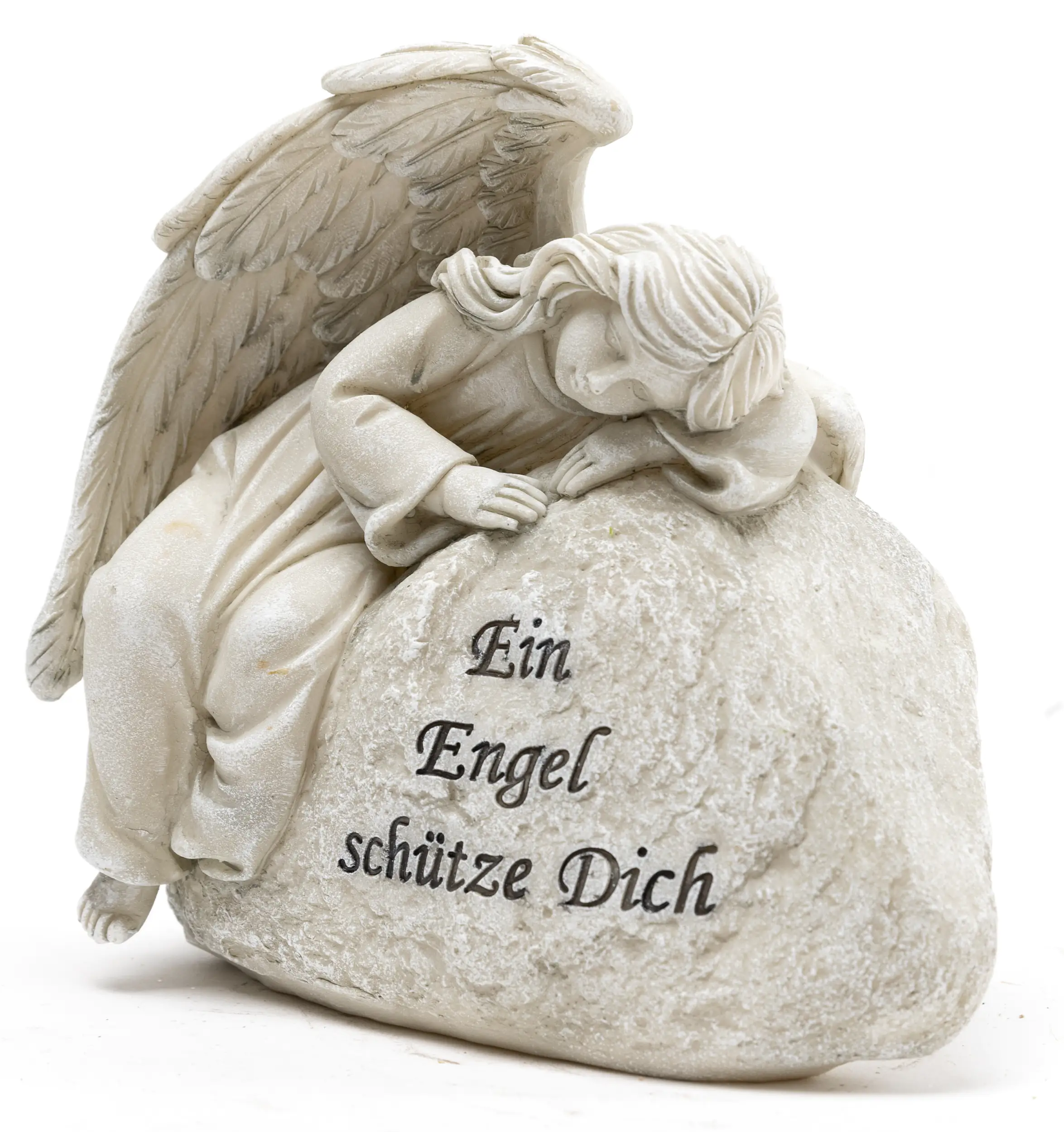 4333692388931_01 TrendLine Figur Engel 16,5 x 15 cm grau