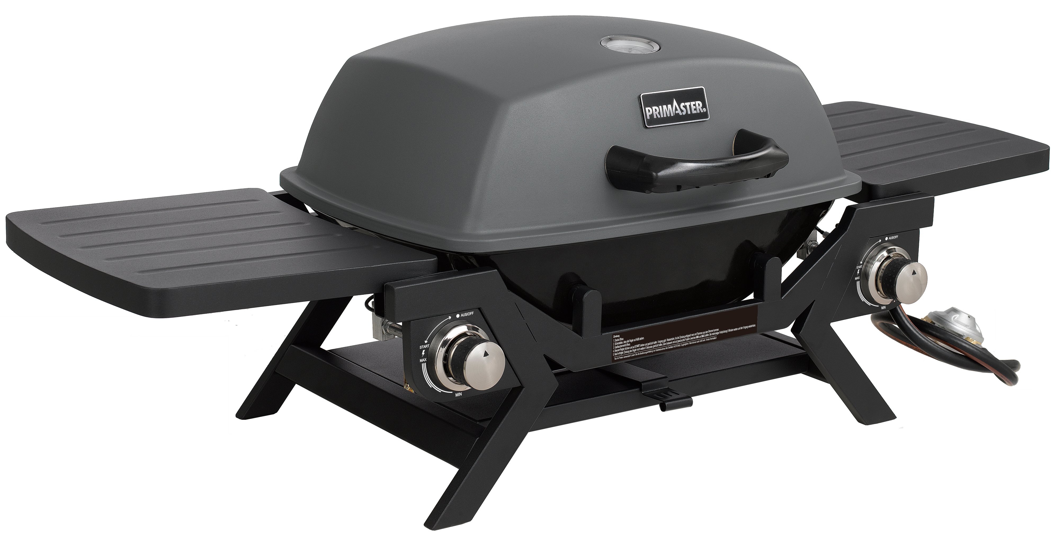 Primaster Tisch-Gasgrill CityFlame 2 Brenner Grillfläche: 47 x 35 cm