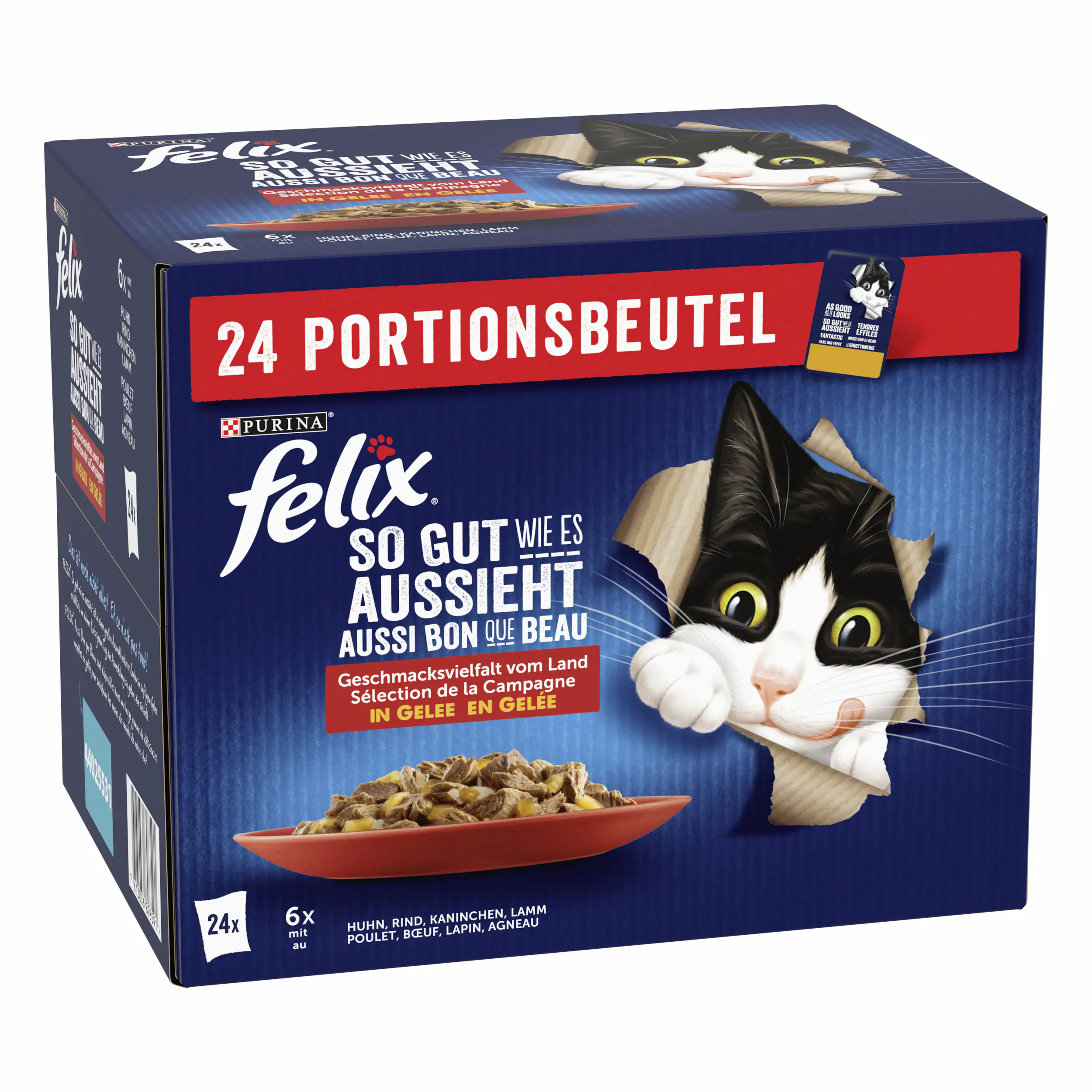 Felix So gut wie es aussieht in Gelee Geschmacksvielfalt vom Land 24x 85g