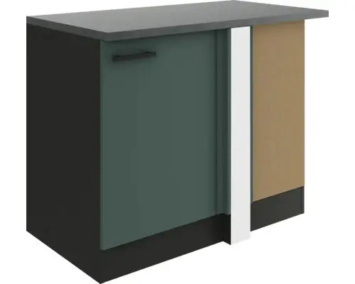Optifit Eckunterschrank Verona steingrün/anthrazit 405 110 cm