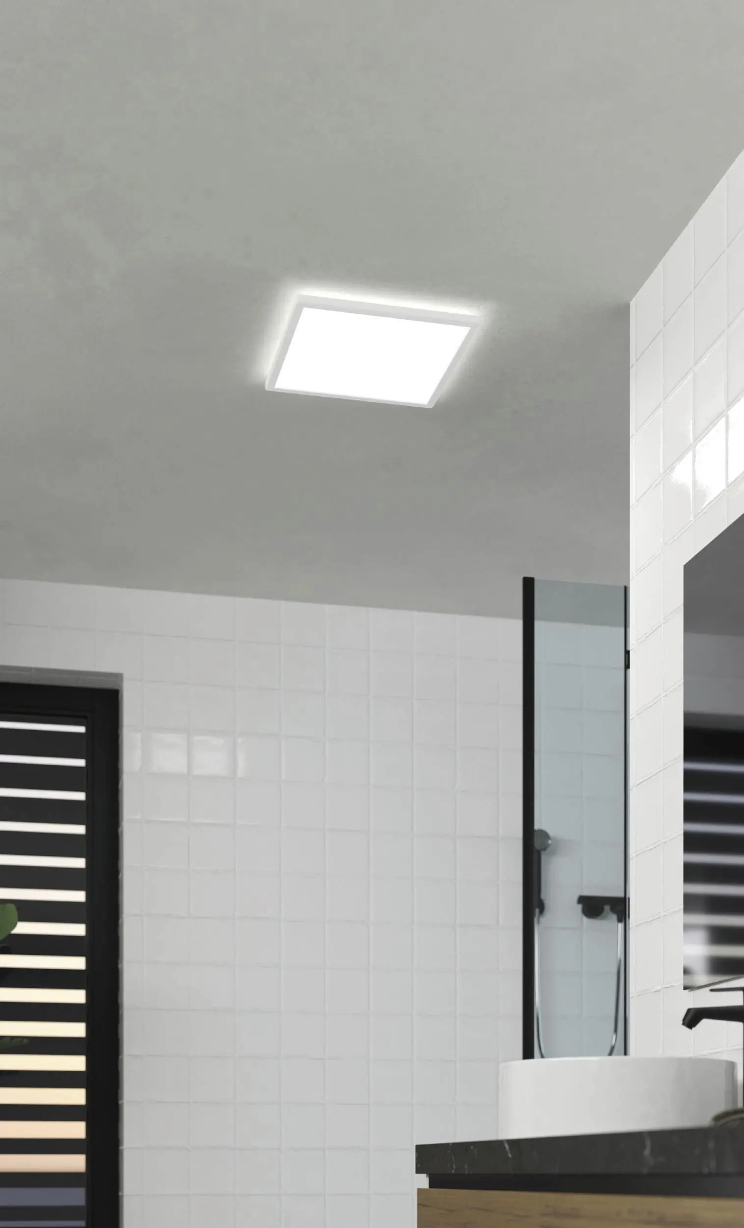 Eglo LED Deckenleuchte Rovito weiß 39 x 39 cm warmweiß-kaltweiß