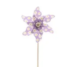 Flamingo Gartenstecker Windrad Kunststoff 8,5 x 58,5 cm lila