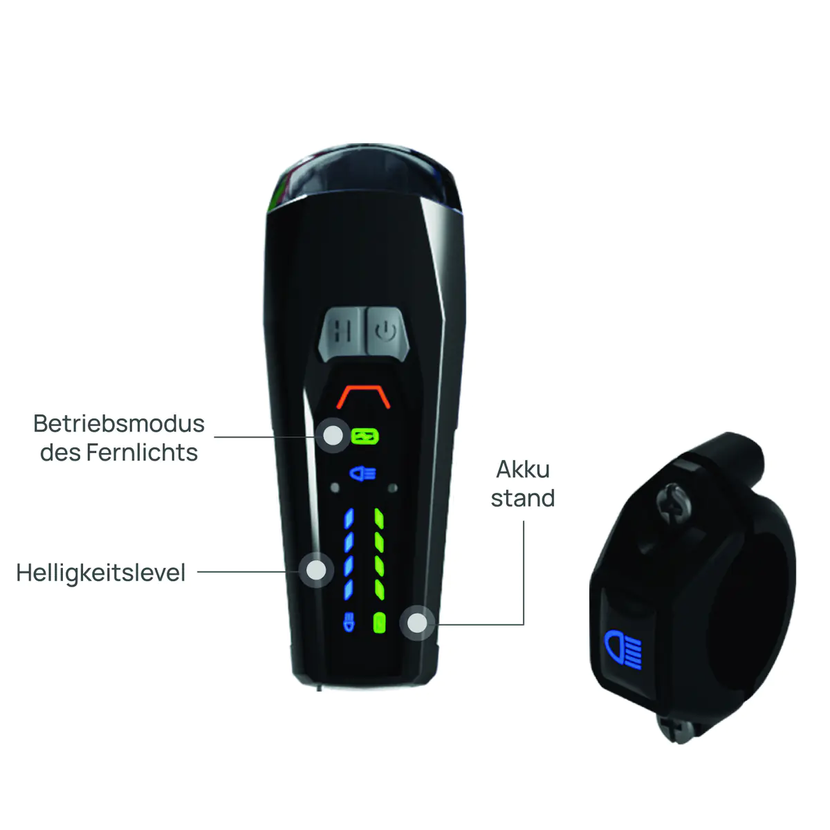 Fischer LED Akku Beleuchtungsset mit Fernlicht, Bodenbeleuchtung und Stopplicht Fischer LED Akku Beleuchtungsset mit Fernlicht, Bodenbeleuchtung und Stopplicht