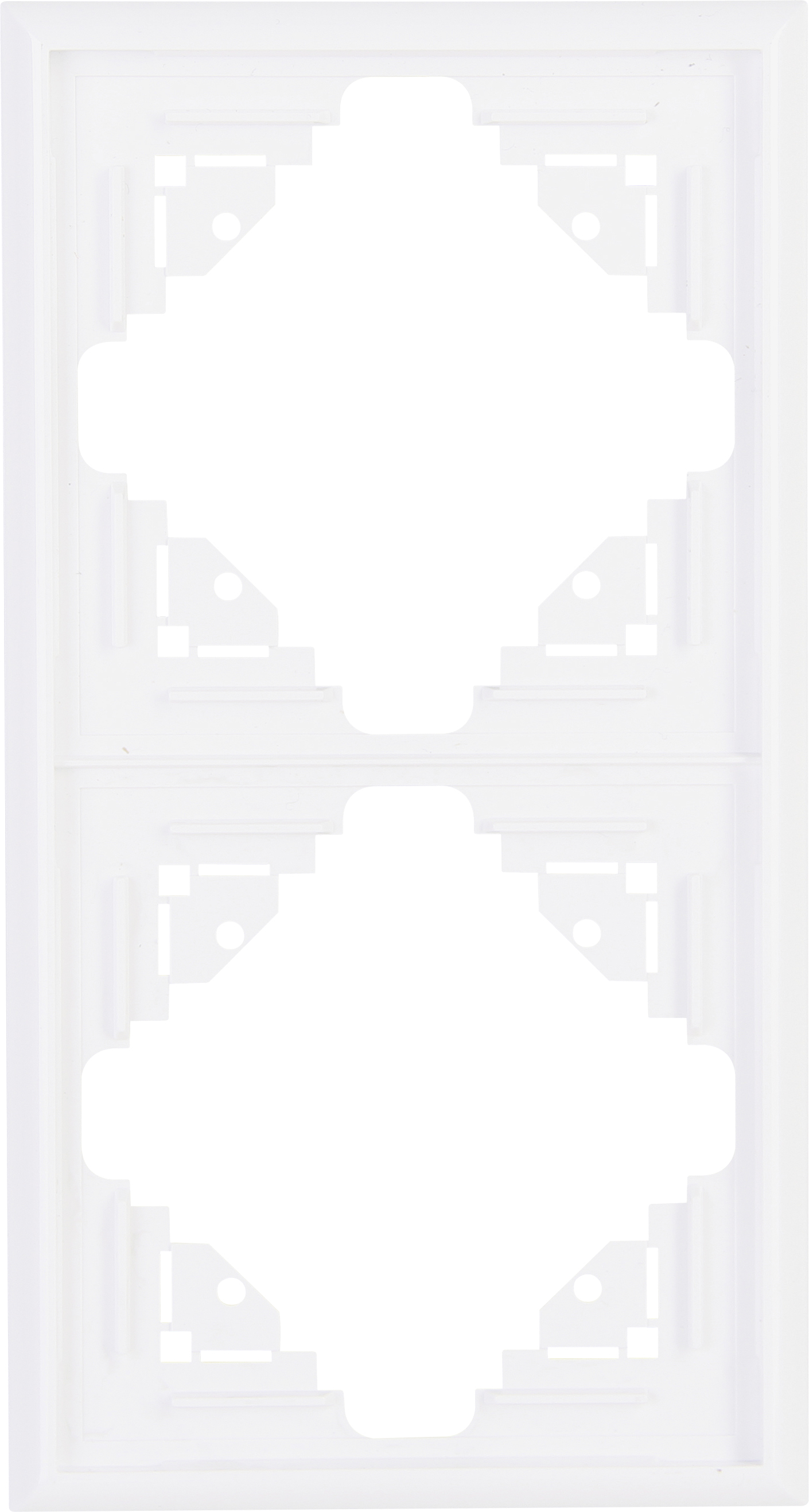 Kopp Abdeckrahmen 2-fach Malta, arktisweiß, 309213066