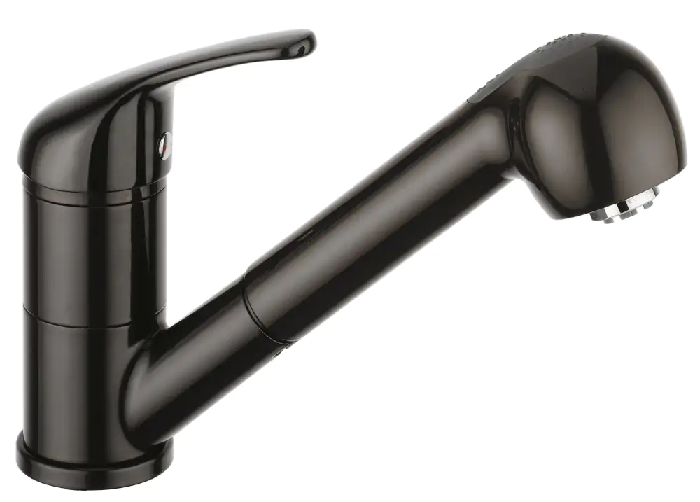 Emmevi Küchenarmatur Ambra Niederdruck, mokka, mit herausziehbarer Brause