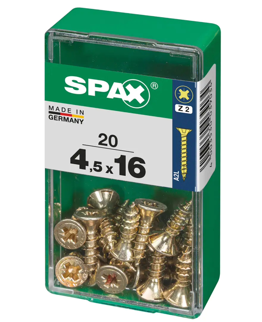 Spax Universalschrauben 4.5 x 16 mm PZ 2 - 20 Stk.