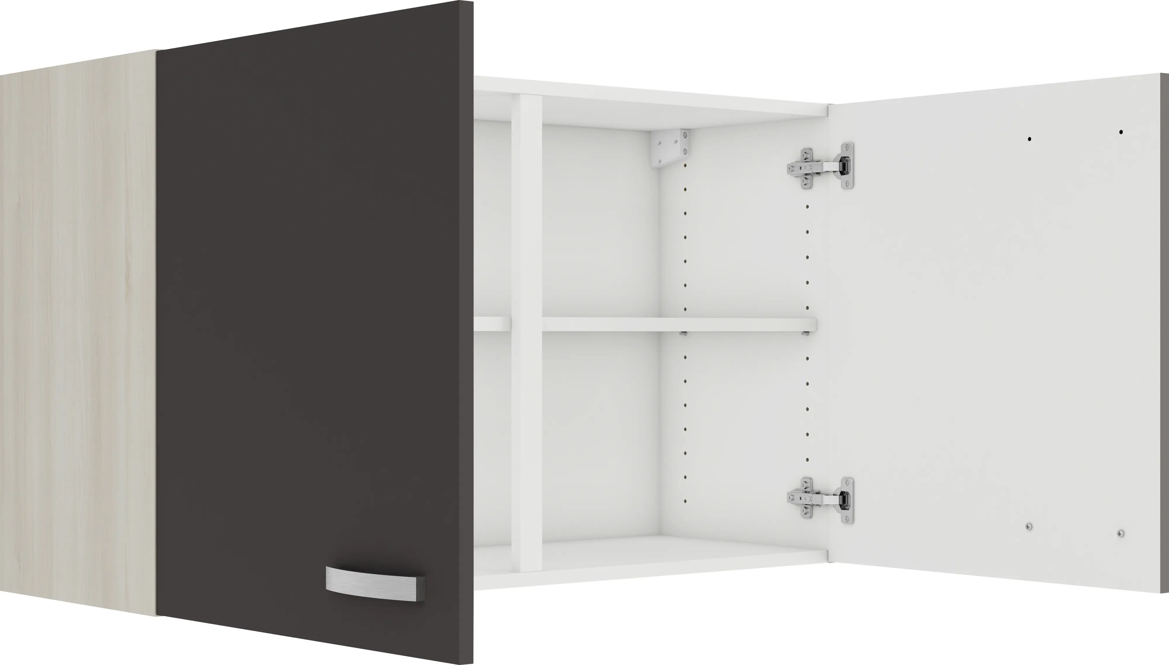 Optifit Oberschrank Faro 220 anthrazit/akazie 100 cm