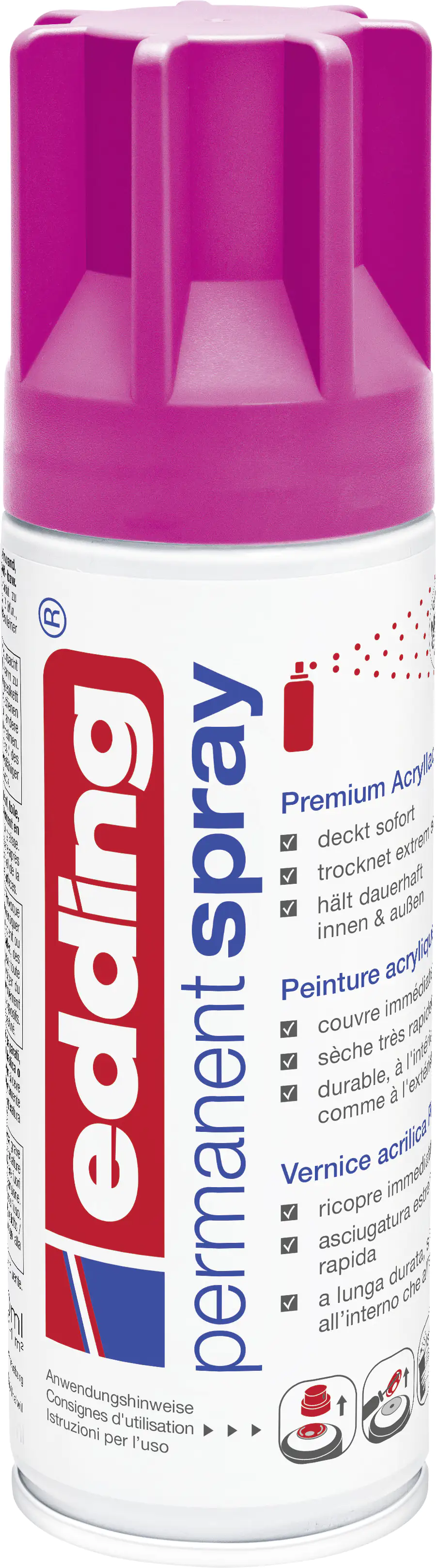 edding 5200 Permanent Spray Premium Acrylic telemagenta matt