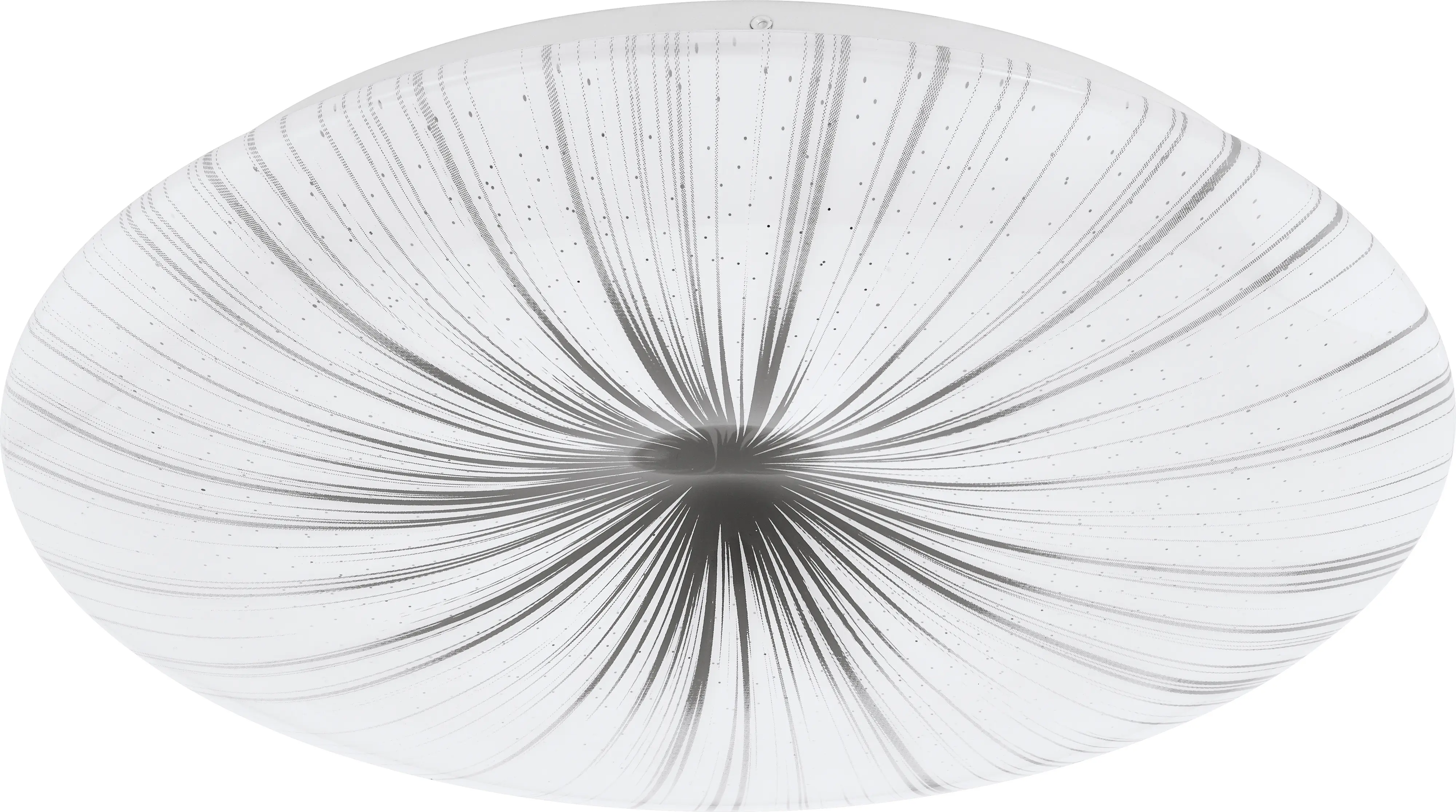 Eglo LED Deckenleuchte Nieves weiß-silber Ø 41 cm warmweiß