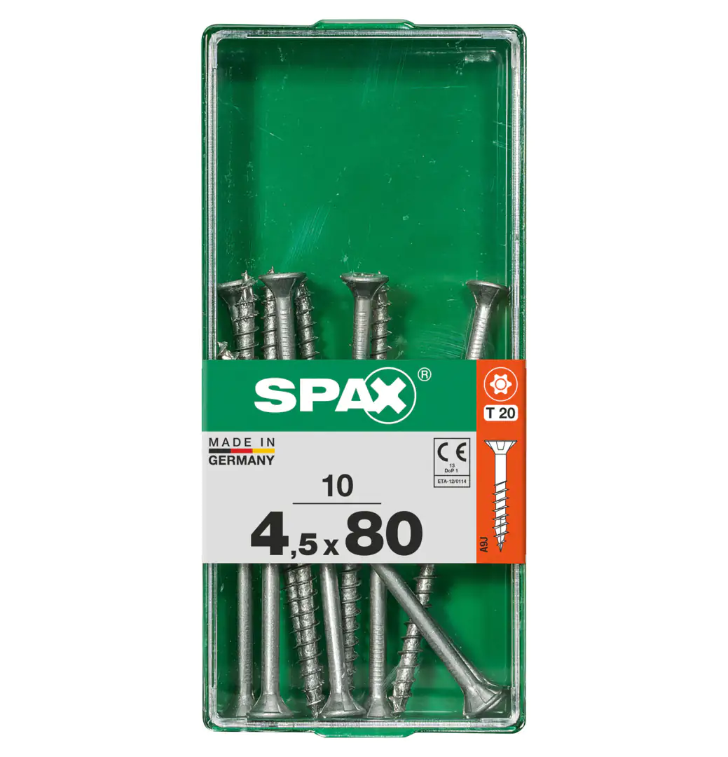 Spax Universalschrauben 4.5 x 80 mm TX 20 - 10 Stk.