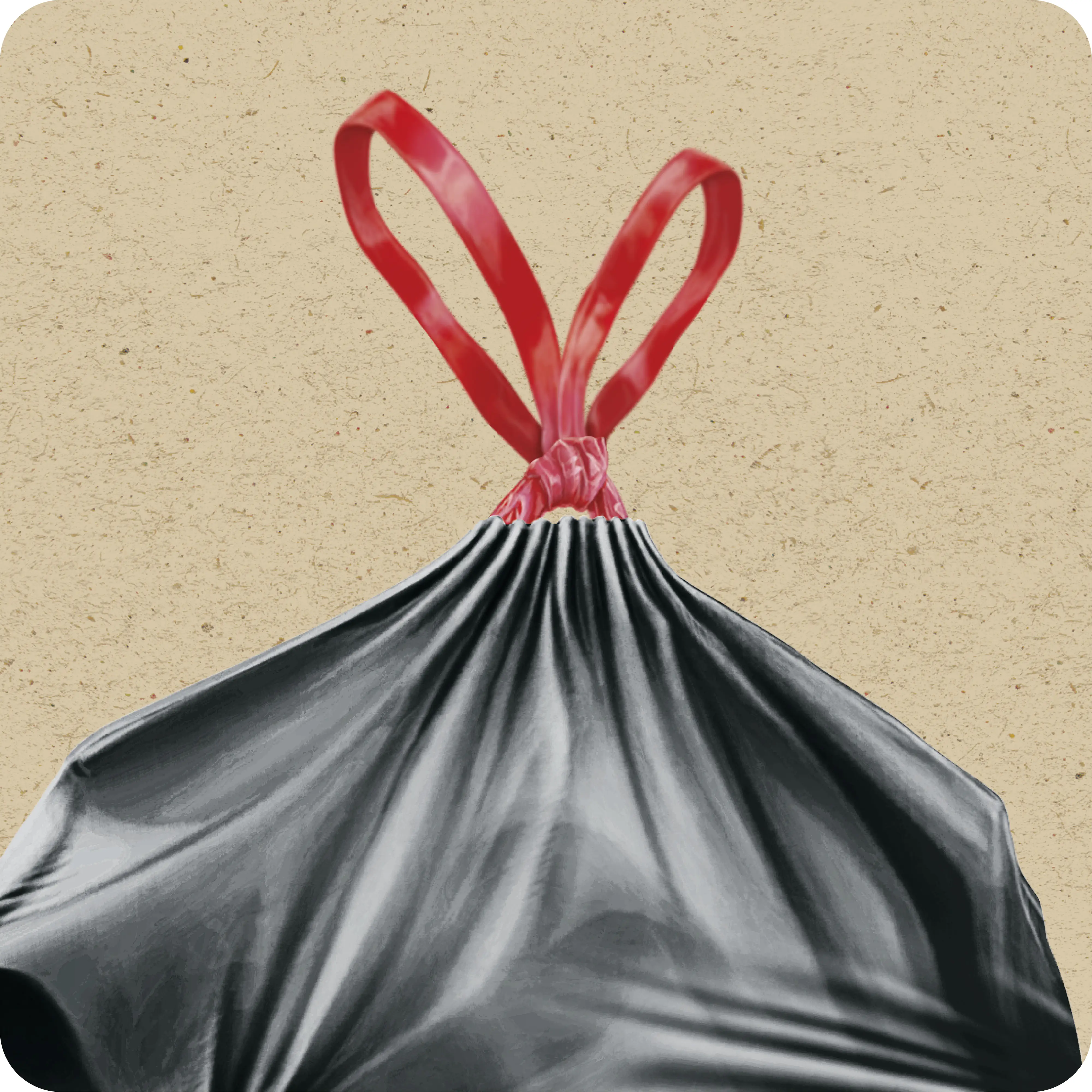 Swirl® Fixierband-Müllbeutel 60 L Reißfest & Dicht
