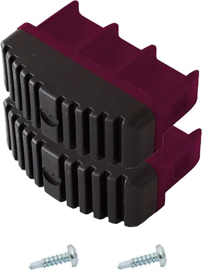 Krause Fußstopfen Corda Kunststoff 77 x 25 mm 2 Stück